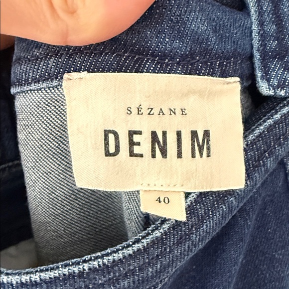 Sezane Rosario Denim Overall size 40 (us size 8) - Picture 7 of 8